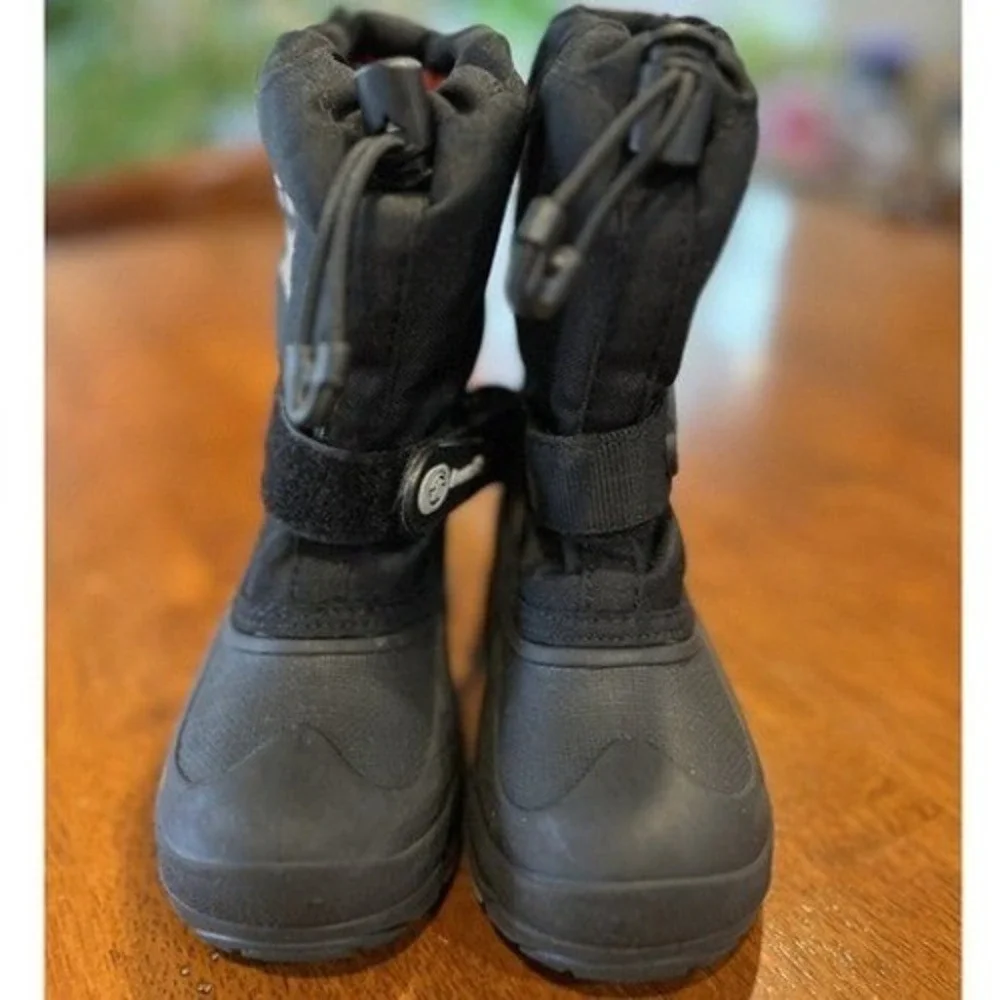 Kamik Waterproof Snow Boots Winter Pull‎ On Black Boots Size T10